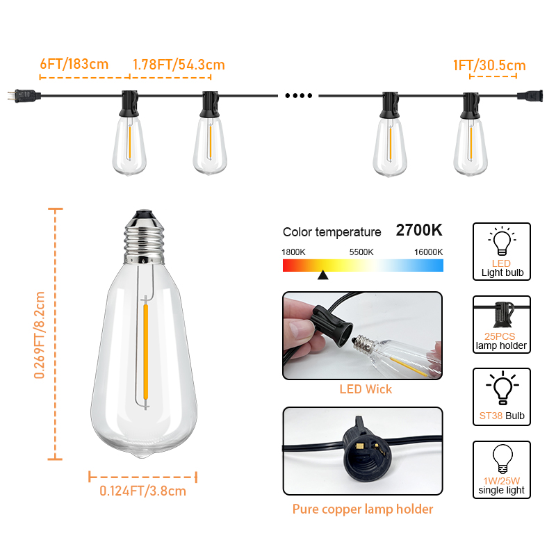 HCP080 ST38高压灯串LED